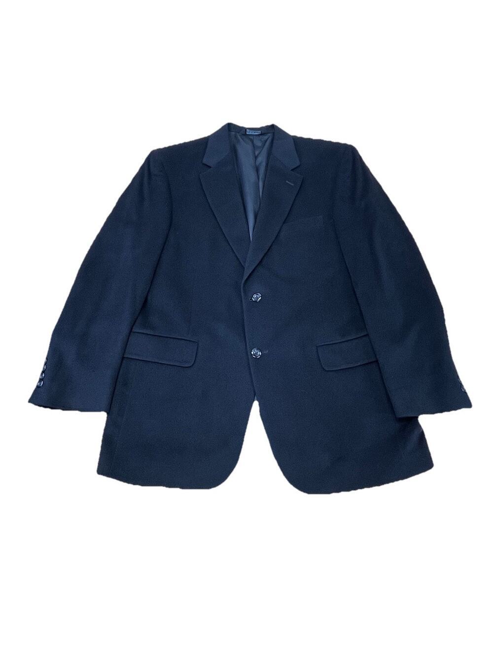 Jos A Bank 100% Cashmere Blazer Mens Size 41R Gordon Black Jacket Sport Coat